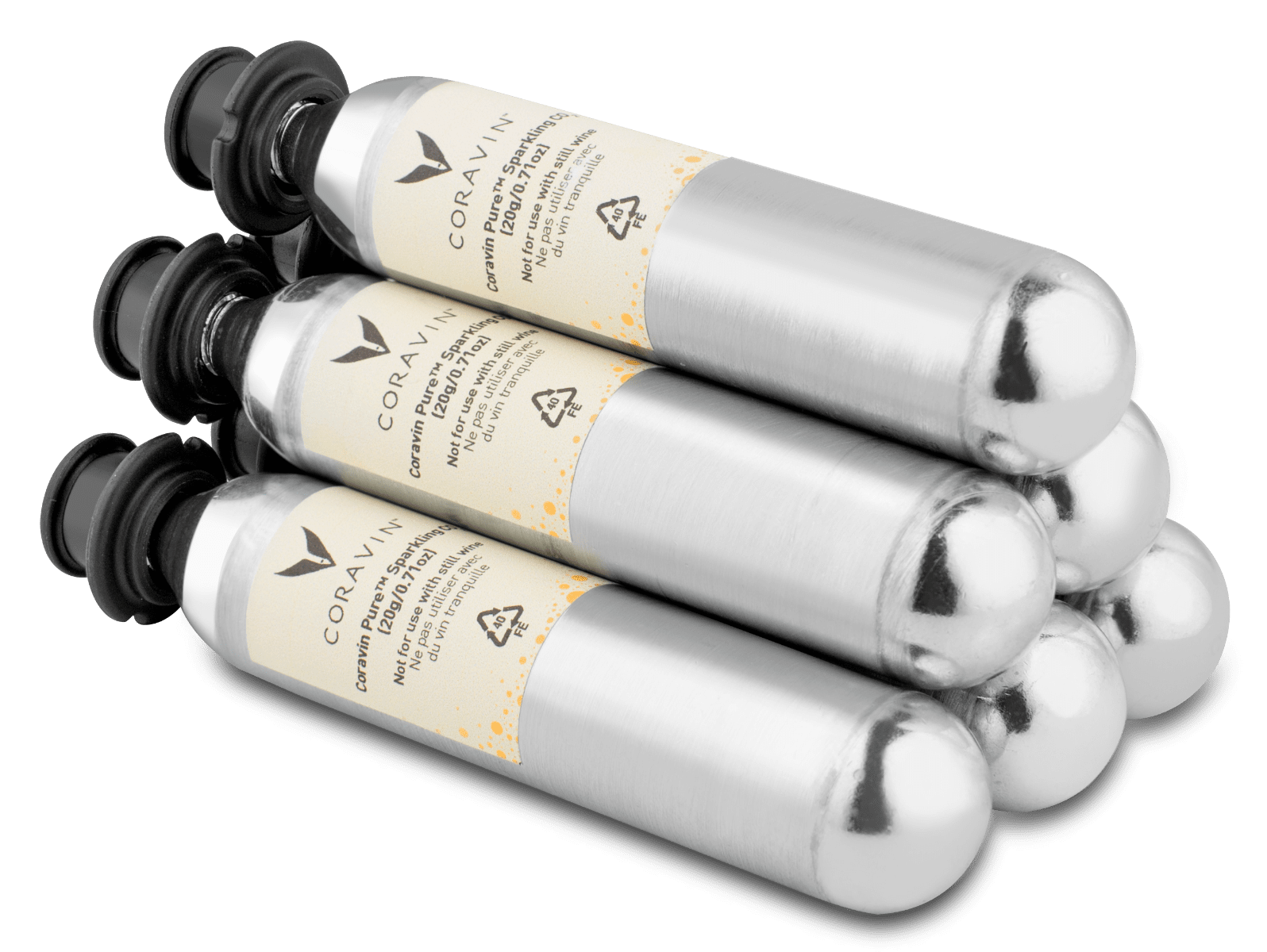 Cápsulas de CO2 para vinos espumosos Sparkling Coravin Pure™